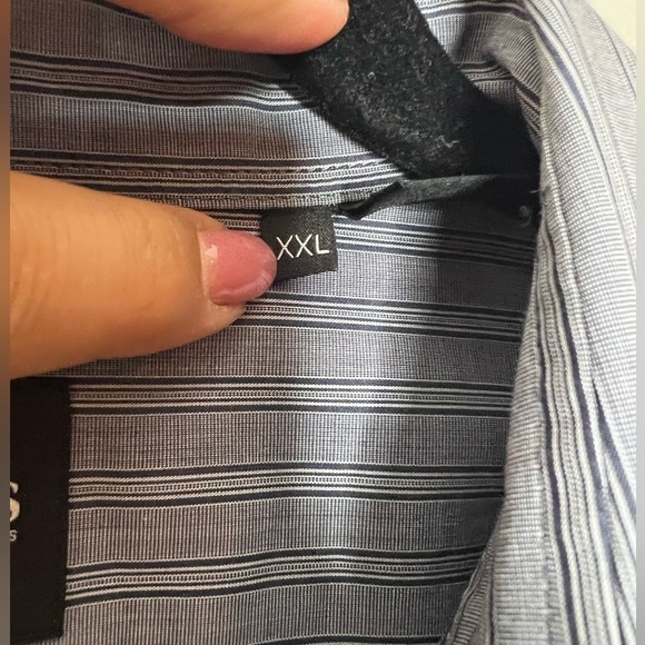 Hugo Boss Men's Button Down Shirt Long Sleeves Stripes Collared Cotton Size XXL - Picture 4 of 5